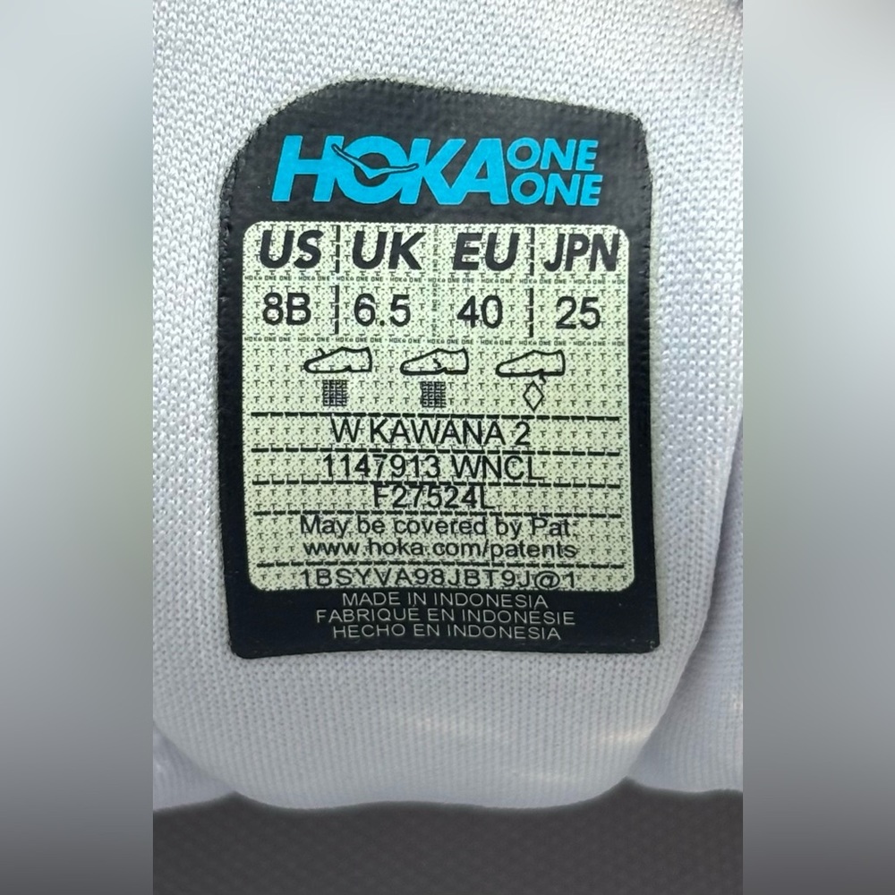 Hoka Kawana 2 💅 White Nimbus Cloud Gum Shoes 1147913-WNCL Women's 7 8 8.5 9.5 - Picture 10 of 12